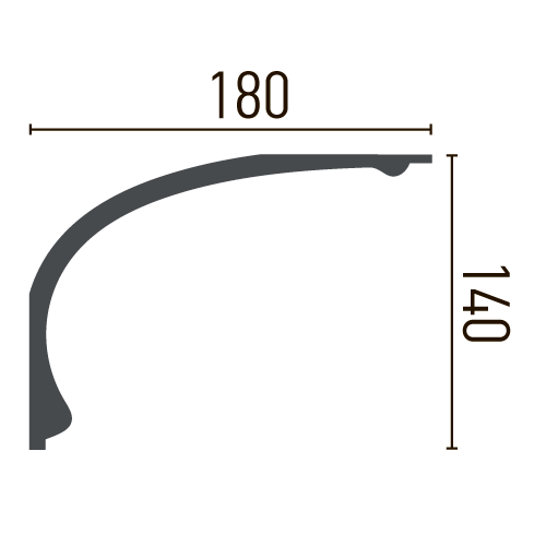 Карниз поліуретановий гладкий Gaudi Decor P 888 Дніпро - фото 4