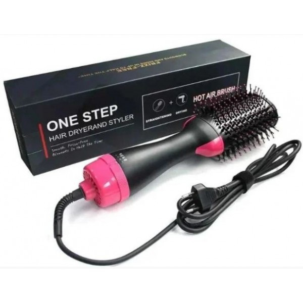 Щетка фен для волос One Step 1000 Вт, Щетка сушка для волос, Вращающаяся щетка для волос, GN-554 Фен стайлер Киев - изображение 2