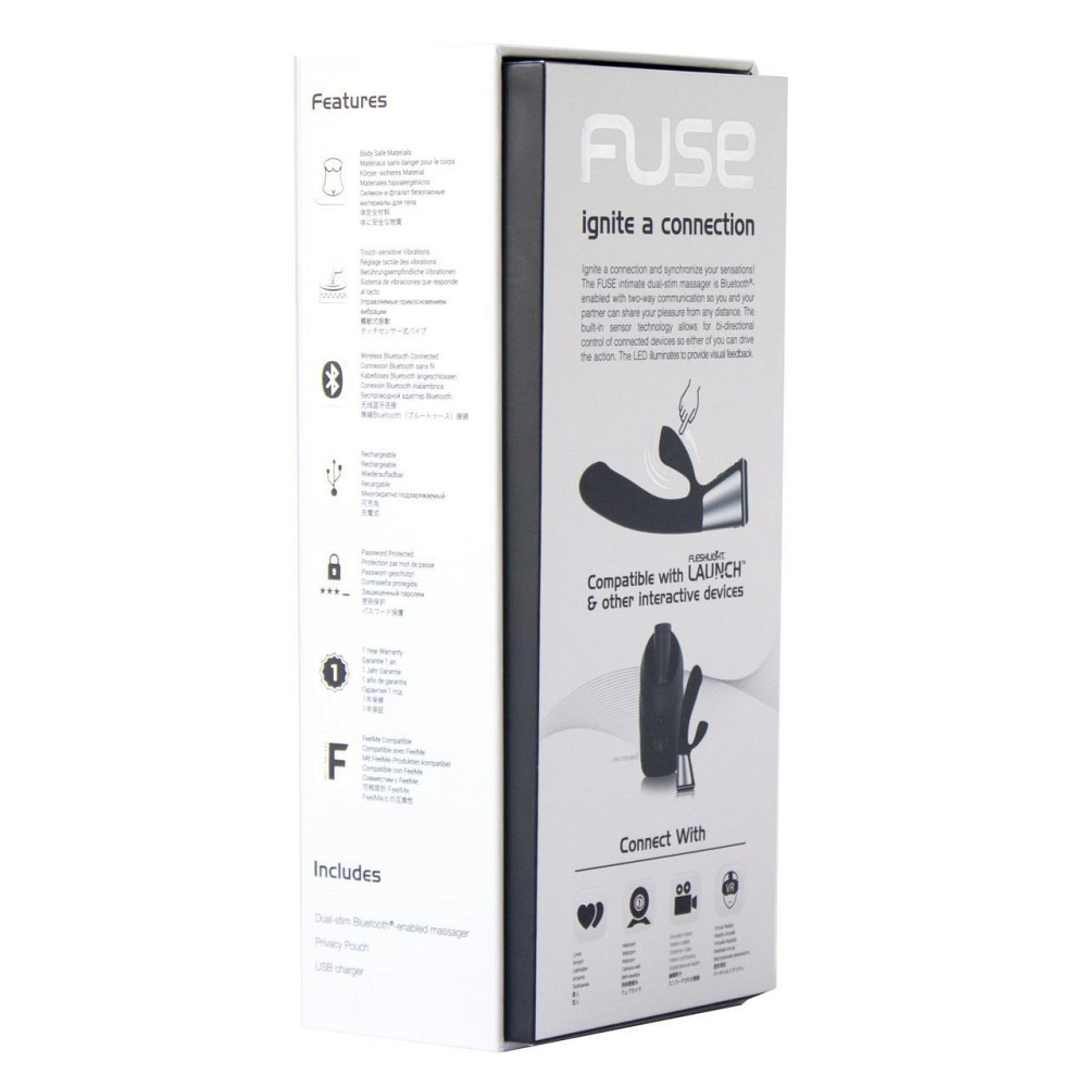 Интерактивный вибратор-кролик Ohmibod Fuse for Kiiroo Black Sex Aura Киев - изображение 5