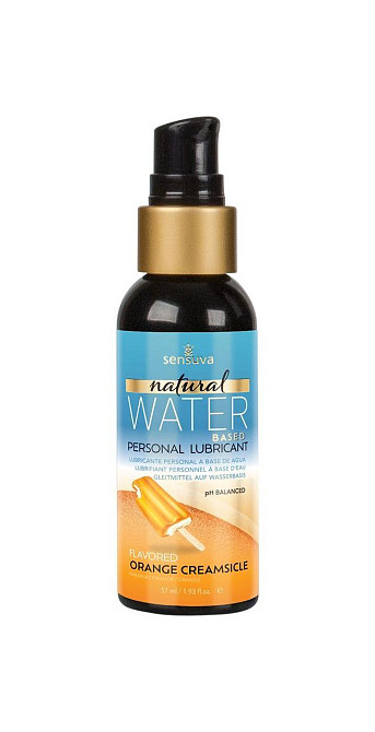 Змазка на водній основі Sensuva Natural WaterBased Orange Creamsicle 57 мл без гліцерину і парабенів Sex Aura Київ - фото 1