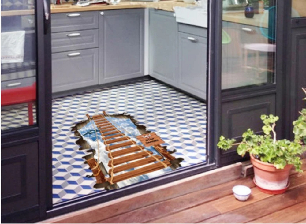 Интерьерная наклейка Деревянный мост 3D Киев - изображение 9