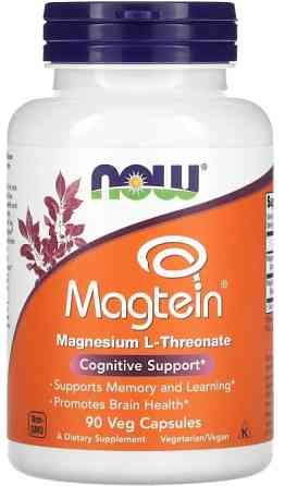 Магний L-треонат Now Foods Magtein 90 вег капс Киев