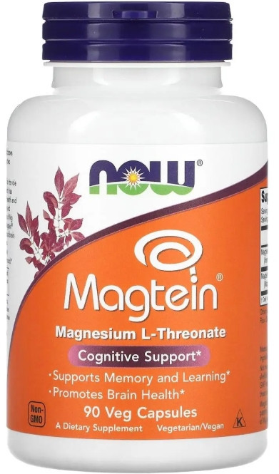 Магний L-треонат Now Foods Magtein 90 вег капс Киев - изображение 1