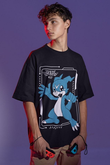 Футболка з аніме принтом Аніме Вінтаге Спекіал Манга оверсайз (S/M/L) Чорний AnimeJ1065 Дніпро - фото 3