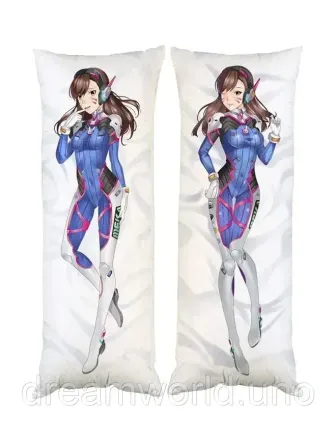 Подушка дакімакура D.VA Овервотч Overwatch декоративна подушка для обіймання 50х150 Харків