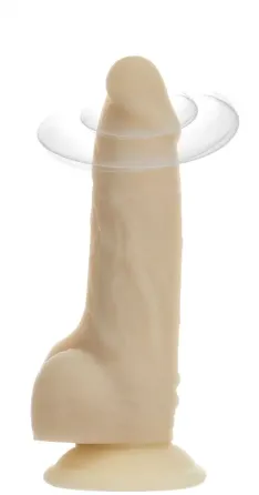 Фалоімітатор з вібрацією та ротацією Naked ADDICTION Chris 7″ Rotating & Vibrating Dong, пульт ДК Львів