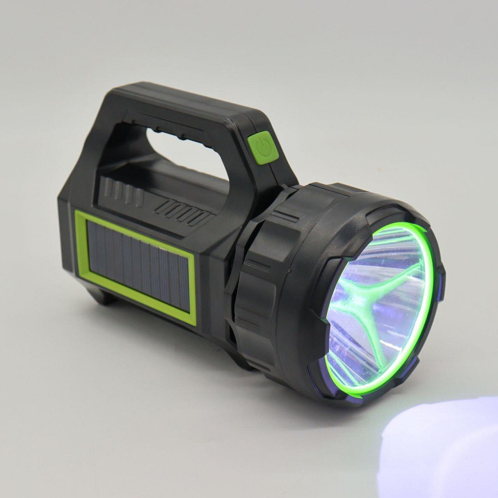 Ручний ліхтар із сонячною панеллю та PowerBank 20000мАч, HEL-T95 / Кемпінговий акумуляторний ліхтар Київ - фото 4