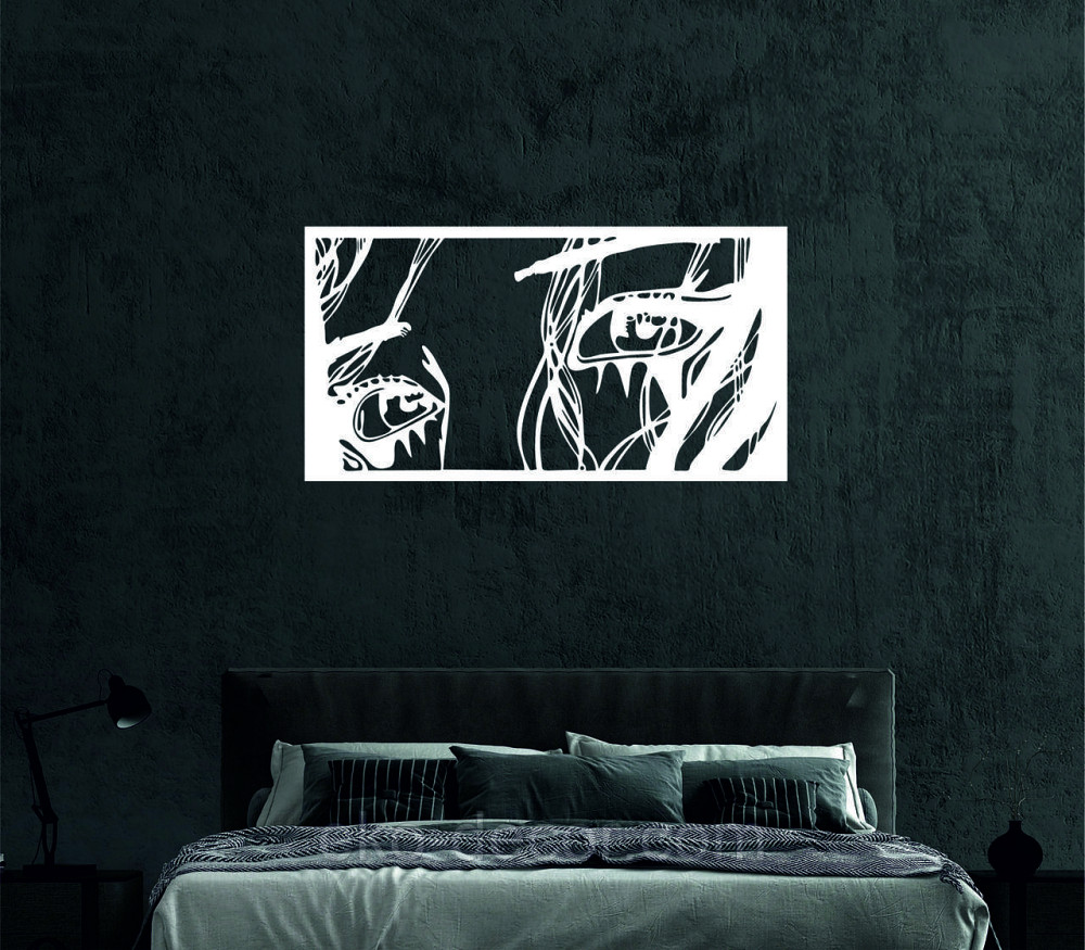 Декоративное настенное Панно «Девушка» Декор на стену 110*58 см, Белый Киев - изображение 3