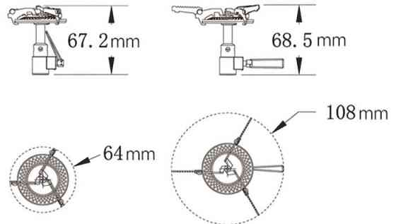 Горелка складная (титановая) Tramp UTRG-048 Киев