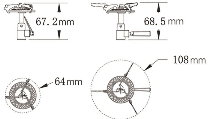 Горелка складная (титановая) Tramp UTRG-048 Київ - фото 2