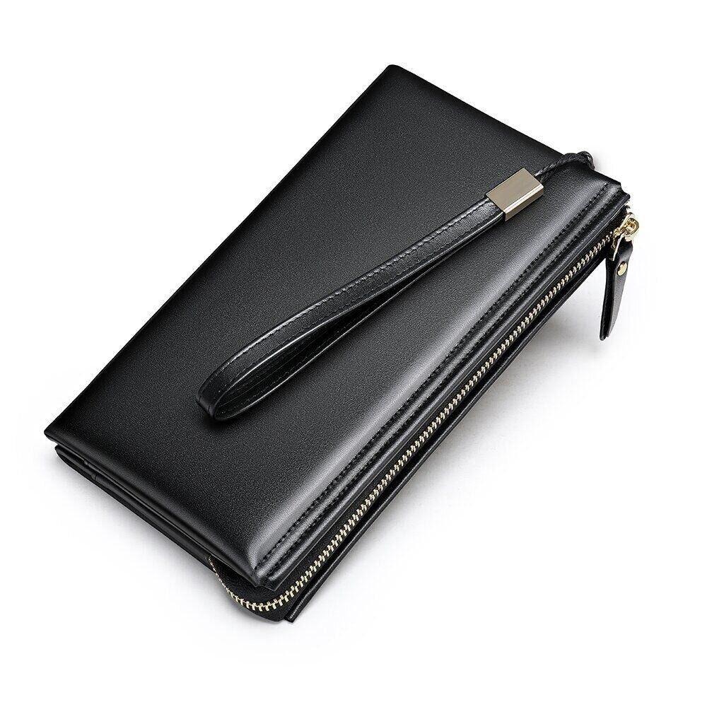 Мужская барсетка на запястье из кожи 20237 Vintage Черная Киев - изображение 9