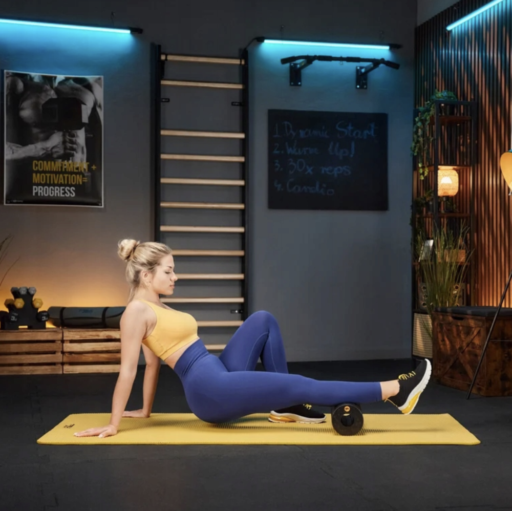 Роллер масажер гладкий Trex Sport TX-033EPR EPP 33см чорний Киев - изображение 5