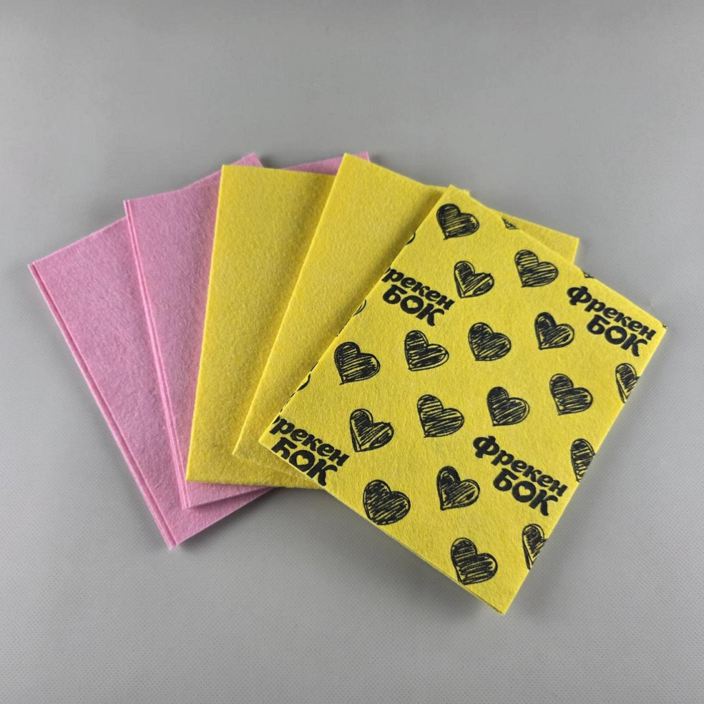 Cалфетка Вискозная для уборки "Фрекен Бок Фламенко" (4шт+1) (1 пачка) Харків - фото 2