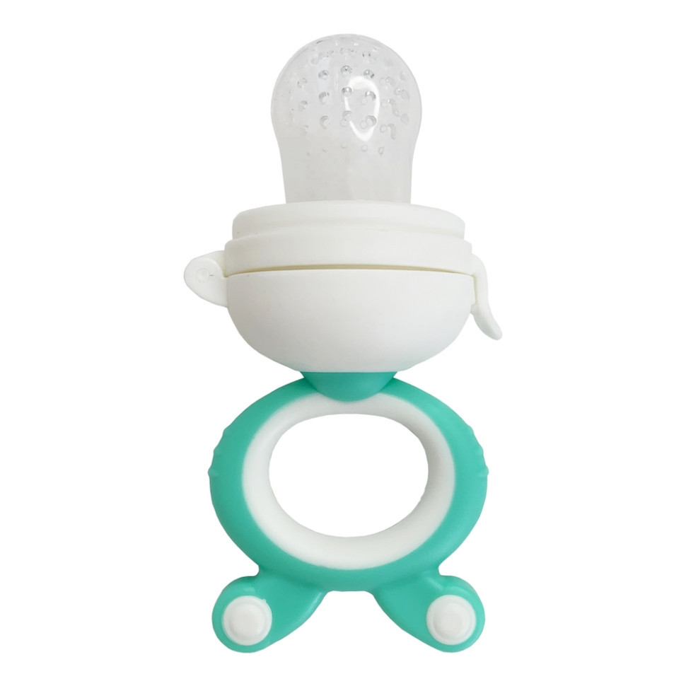 Ніблер для малюків "Зайчик з поршнем" MGZ-0004 (Mint) з кришкою Вінниця - фото 2