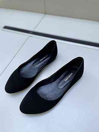 SEE SEVEN Балетки жіночі SEE SEVEN 17 чорні (весна-осінь, замша натуральна) (3840) лише 37р.38р Коломыя