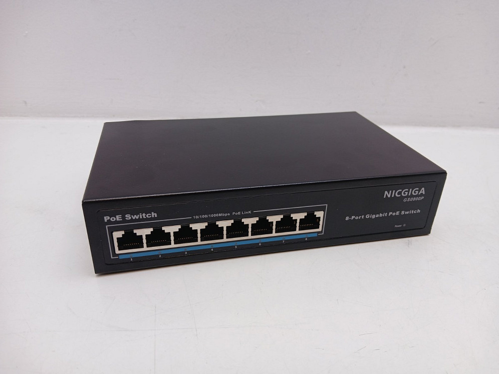 Комутатор некерований POE 8-портовий NICGIGA GS0800P (товар вживаний) Луцьк - фото 1