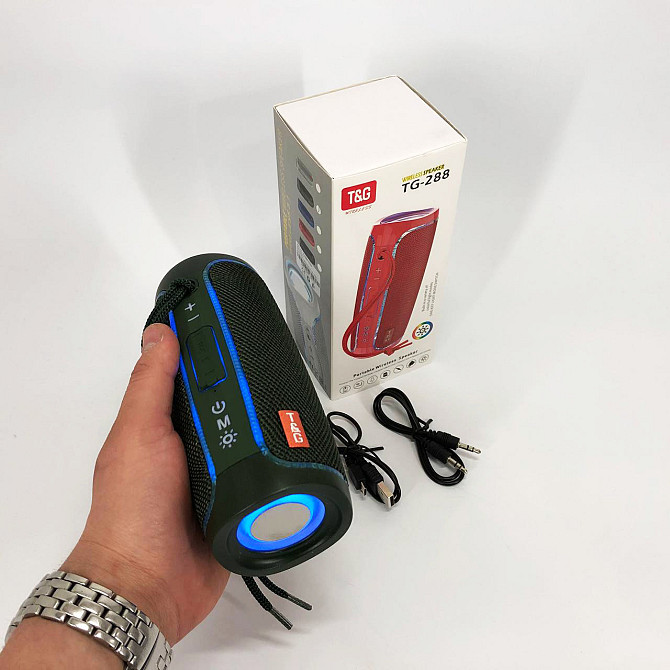 Колонка переносная для музыки, Bluetooth колонка с динамической подсветкой Портивная bluetooth JZ-83 Львов - изображение 12