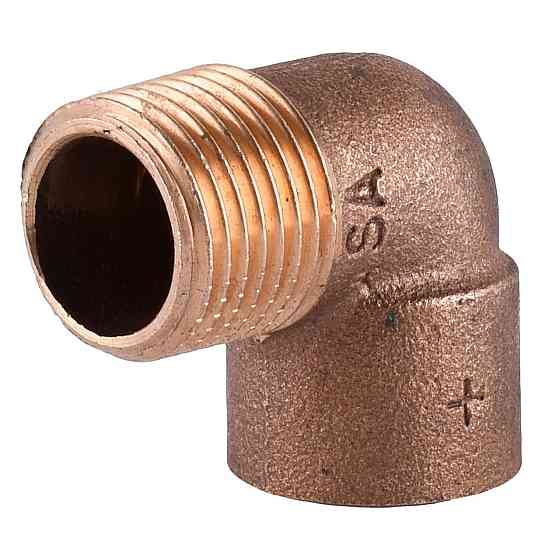 Кутовий перехід на різьбу VIEGA 90 15х3/4″ В (130114) (000021520) Київ