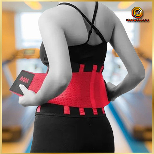 Пояс компресійний для і підтримки спини неопреновий MadMax MFA-277 Slimming belt Black/rubine red розмір S Київ - фото 1