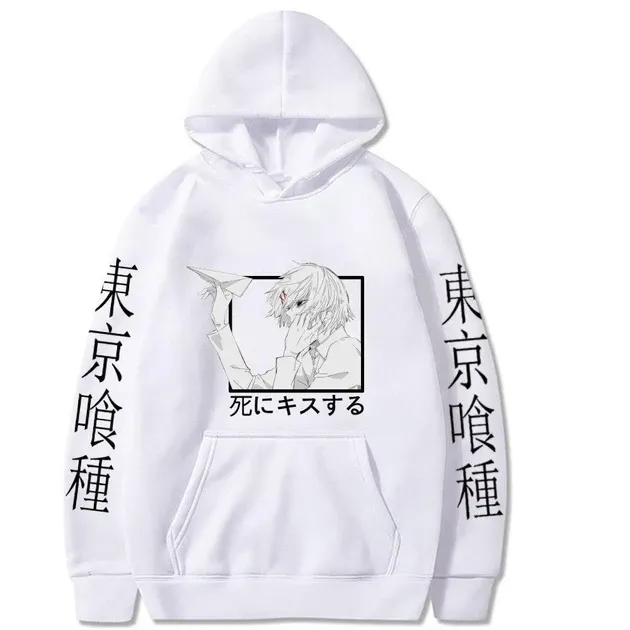 Худі, біла аніме для підлітка хлопчика 2765867161 розмір 150 см Дніпро - фото 1