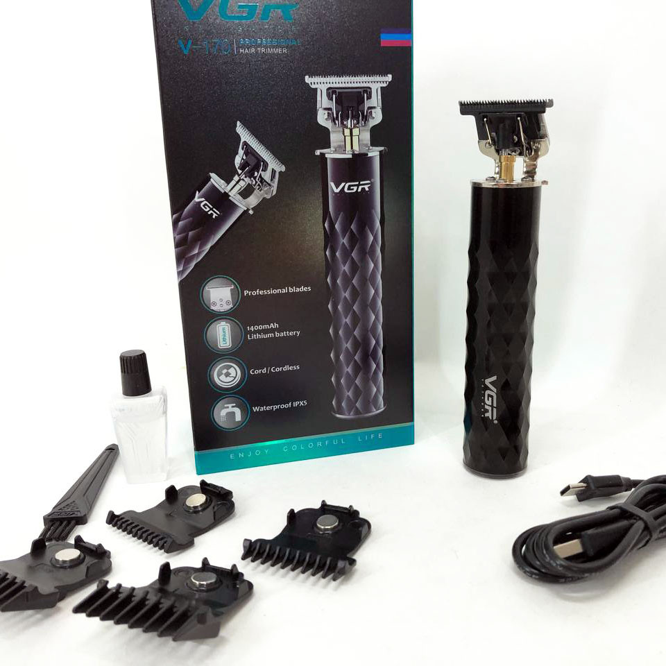 Бездротові машинки для стрижки легкі VGR V-170, Машинка для стрижки волосся з регульованою довжиною MN-16 Львів - фото 17