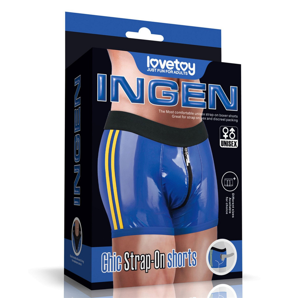 Труси для страпону Chic Strap-On shorts (32 - 35 inch waist) NIEBIESKI Sex Aura Київ - фото 1