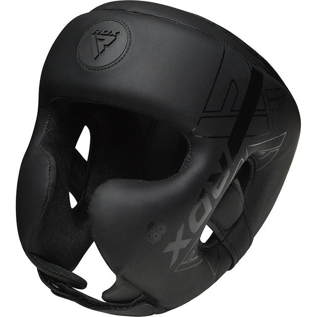 Боксерський шолом RDX F6 KARA Matte Black S (капа в комплекті) Кам'янське - фото 5