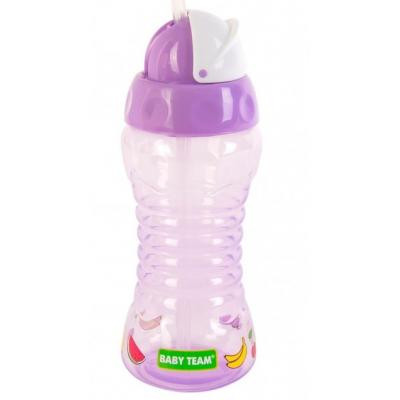 Поильник-непроливайка Baby Team с трубочкой, 300 мл (5005_фиолетовый) Винница - изображение 2