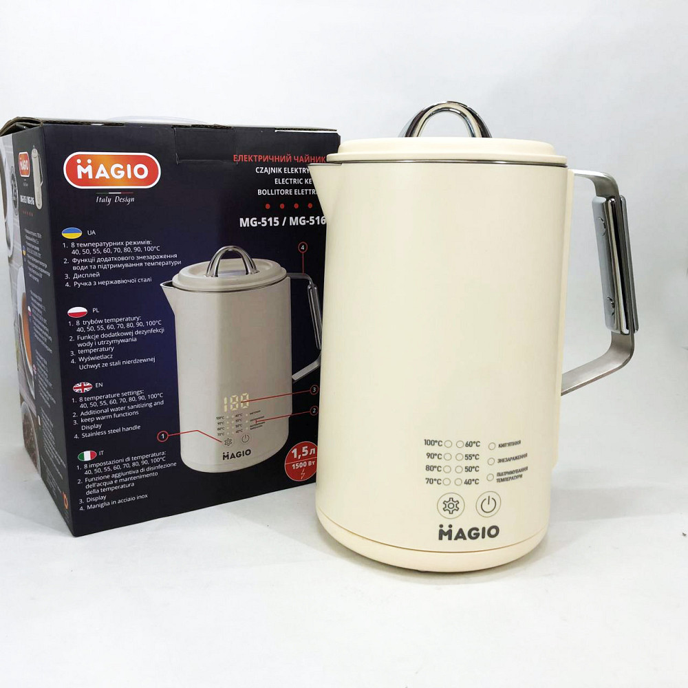Мощный электрический чайник для дома Magio, Мощный чайник электрический, Красивый электрочайник ZY-15 Львов - изображение 5