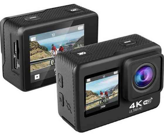 Екшн-камера водонепроникна спортивна CSZ-Q60AR 9464 з пультом, чорна Винница