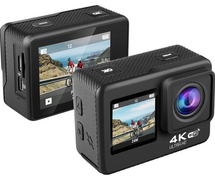 Екшн-камера водонепроникна спортивна CSZ-Q60AR 9464 з пультом, чорна Винница - изображение 2