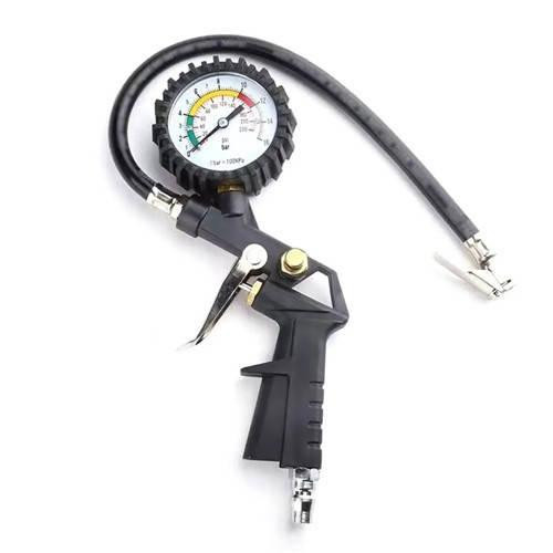 Пістолет для накачування шин з манометром 0–220 PSI / 16 Bar — компресорний насос для коліс автомобіля Київ - фото 1