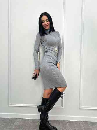 Жіноче плаття-гольф в рубчик "Marie" оптом | Норма Київ