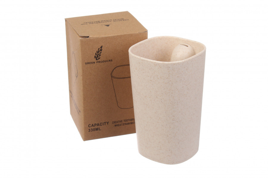 Еко стакан для зубної щітки 68-826, бежевий Винница - изображение 4