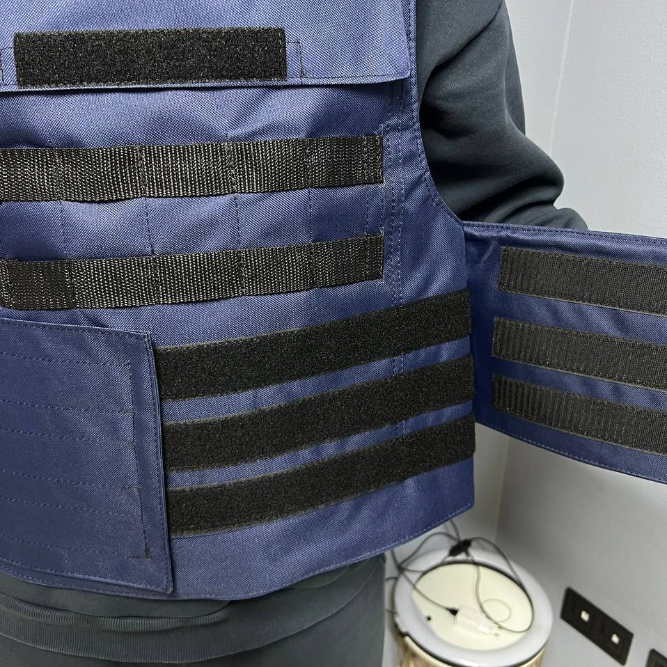 Плитоноска текстильна військова, чохол для плит з розвантаженням полегшений з регулюванням, синійMasterSem Київ - фото 7