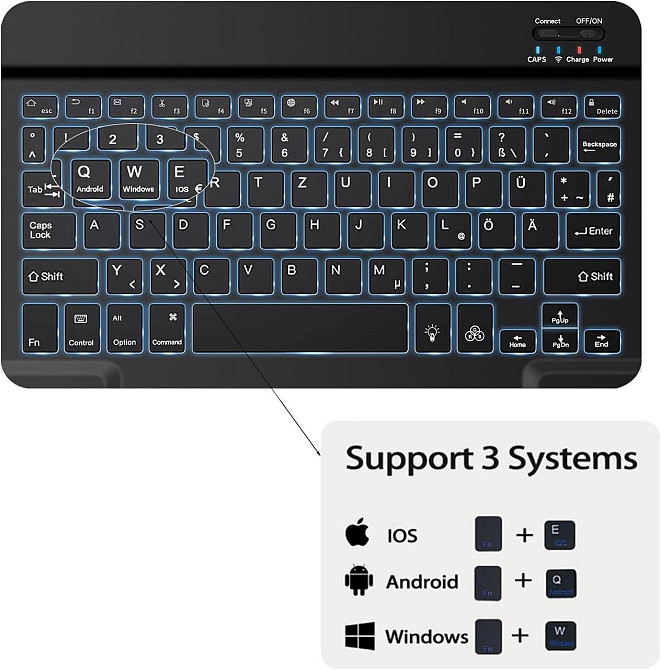 Чехол с клавиатурой и подсветкой для Lenovo Tab M11 11 дюймов 2024 (TB330FU/TB330XU) Днепр - изображение 8