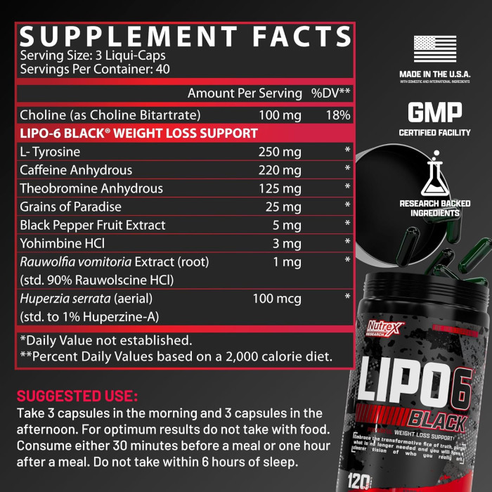 Lipo-6 Black Intense 120caps Луцк - изображение 3