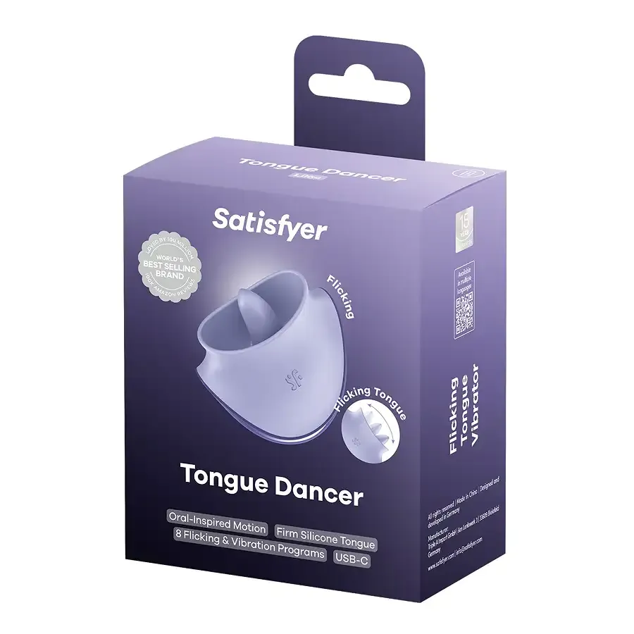 Вібростимулятор для клітора Satisfyer Tongue Dancer з язичком Львів - фото 5