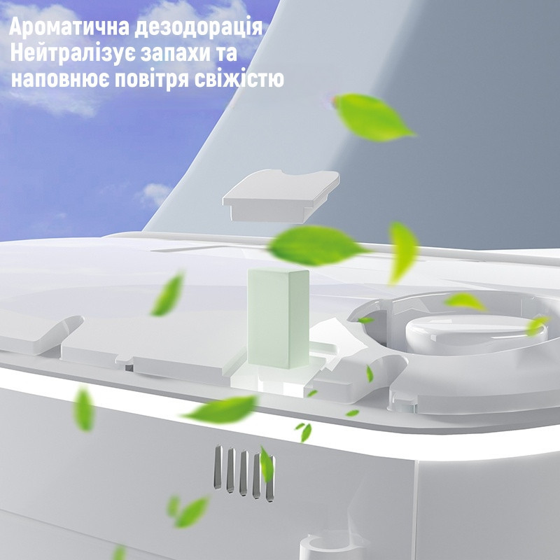 Смарт-унитаз Homony H836С 680×410×475 белый с черной вставкой (589339343) Киев - изображение 8