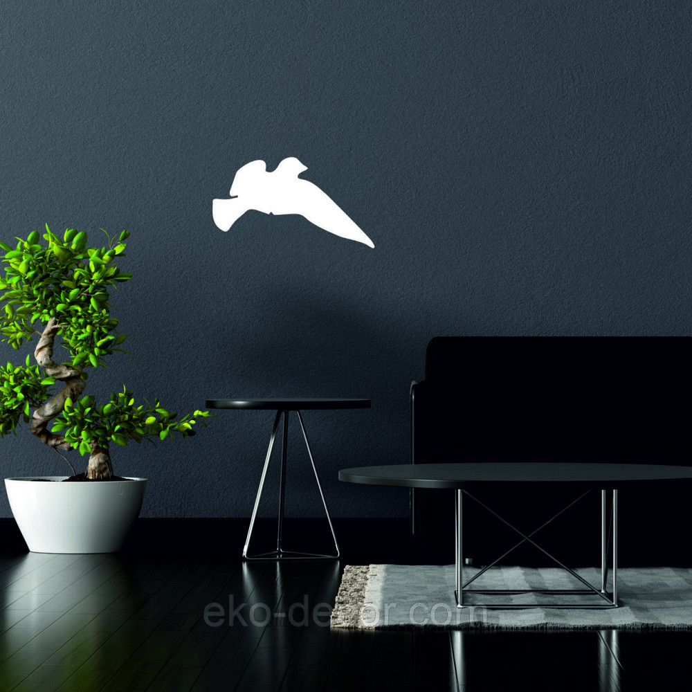 Декоративне настінне Панно «Пташка» Декор на стіну(ціна за 1шт) 30*16 см, Білий Київ - фото 6