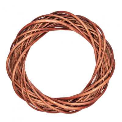 Різдвяний вінок YES! Fun ротанговий коричневий, 30 см (974240) Вінниця - фото 1