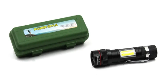 Фонарик ручной BAILONG BL-520-T6 COB 4 режима свечения, 1 аккумулятор 18650 или 3 батарейки ААА 6991 Киев