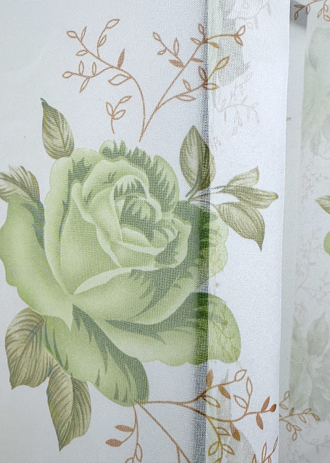 Кухонная арка VR-Textil № 000к белый с салатовым 280х150 см (51-241) Киев - изображение 5