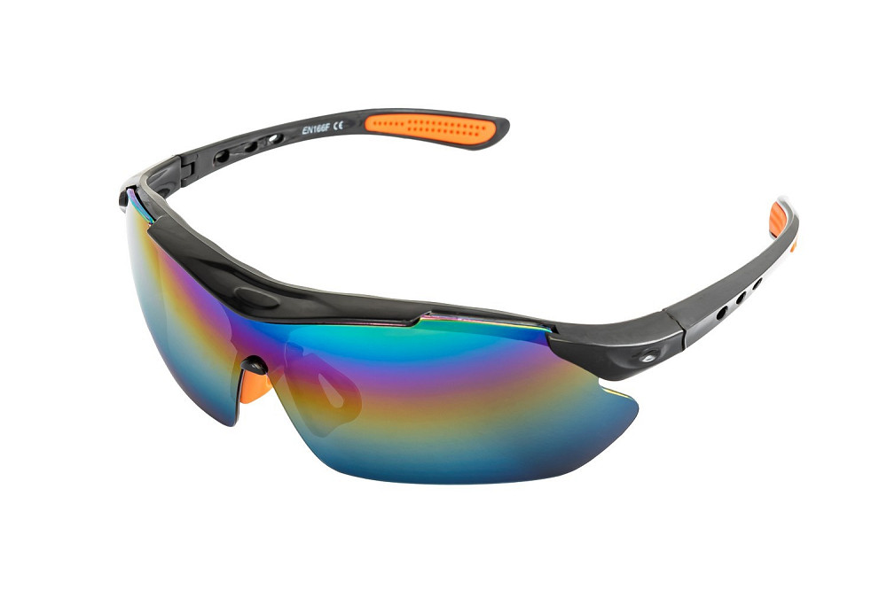 MASTERTOOL Окуляри відкриті MASTERTOOL SPORTLINE REVO панорамна лінза напівоправа захист від по Коломия - фото 1