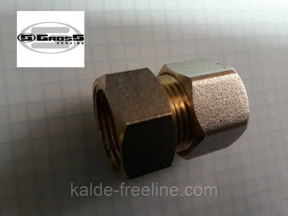 Муфта резьба внутренняя 32*1 F  Gross (усиленная) для металлопластиковой трубы Харьков - изображение 1