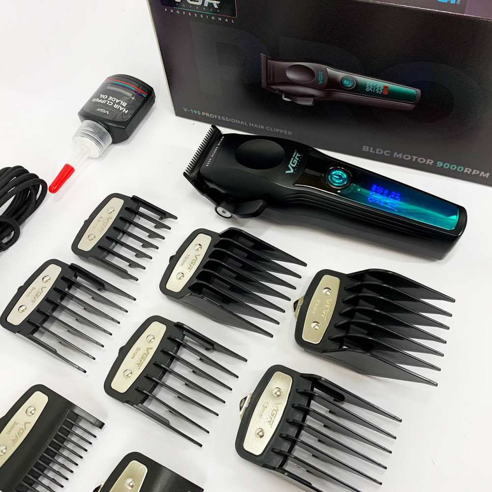 Електрична машинка для стрижки VGR, Електрична машинка з насадкою для бороди, Професійна електробритва EH-26 Київ - фото 1