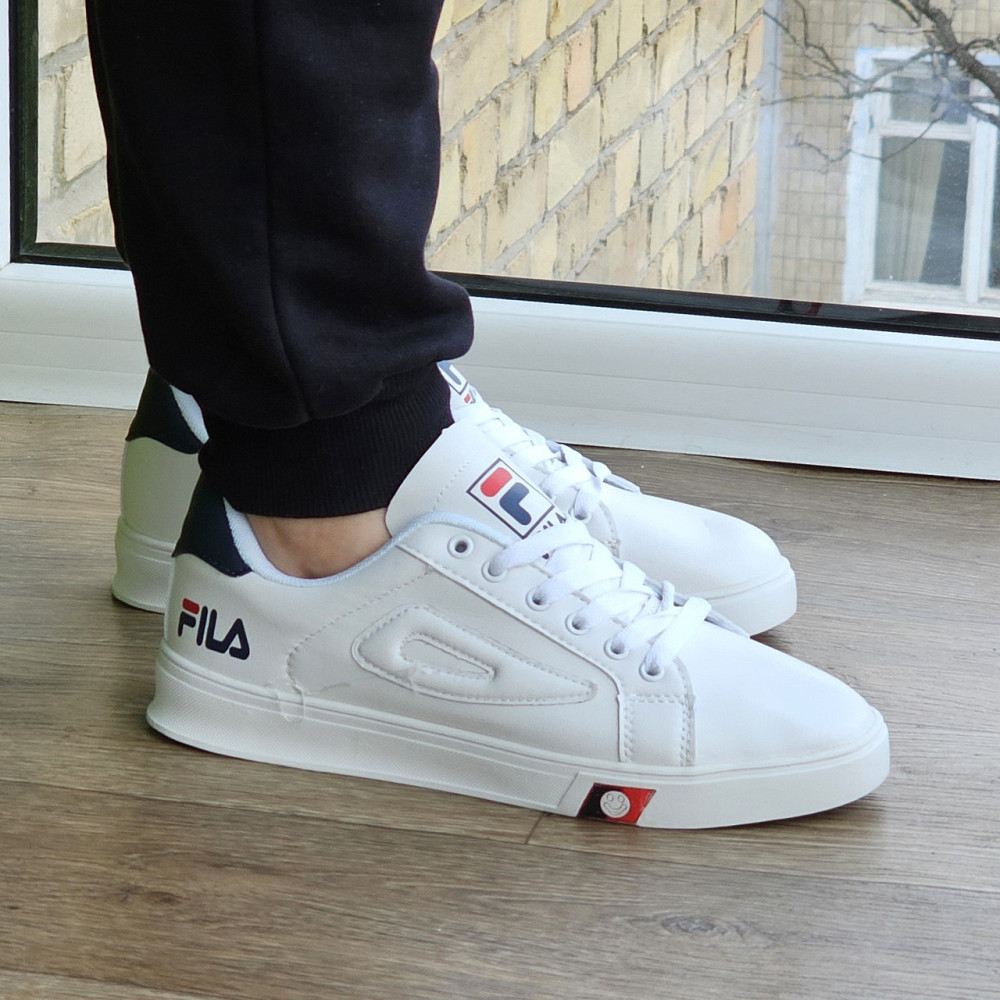 Жіночі Кросівки FILA Білі Кеди Філа Шкіряні (розміри: 36,37,38,39,40,41,42,43) Відео Огляд Дніпро - фото 5