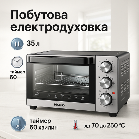 Електродуховки настільні, Духовка електрична для дому, Піч духовка для приготування їжі ZW-75 Львів
