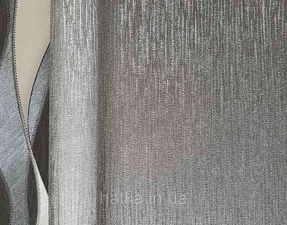 Шпалери вінілові на флізеліні гарячого тиснення DU&KA 1.06х10 вензель основа під штукатурку сірі коричневі Київ