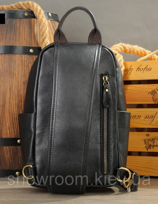 Мужская сумка на грудь (слинг), бананка Wild Leather (8012) Киев - изображение 4